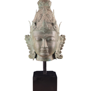 Large Indonesian Bronze Vishnu Face Garuda 26.5" Cultural | Jaipurio